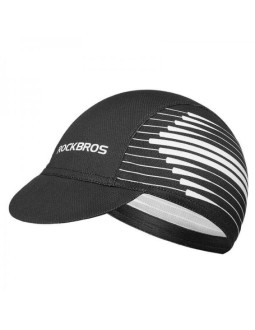 Rockbros czapeczka kolarska czarno biała