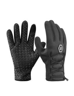 Rockbros zimowe rękawiczki rowerowe softshell m 2