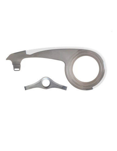 Osłona łańcucha poliwęglowa biała