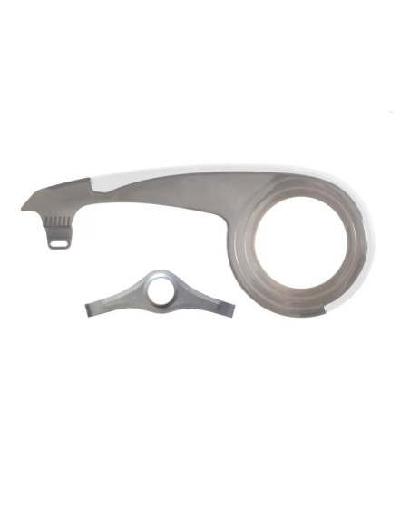 Osłona łańcucha poliwęglowa biała