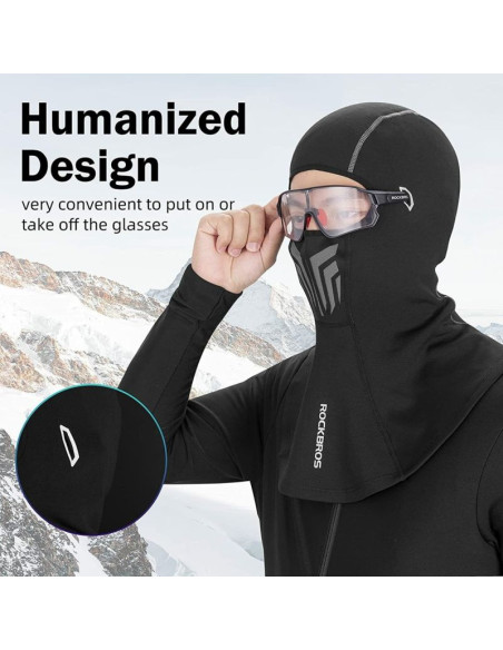 Rockbros sportowa kominiarka/maska ypp047 czarna