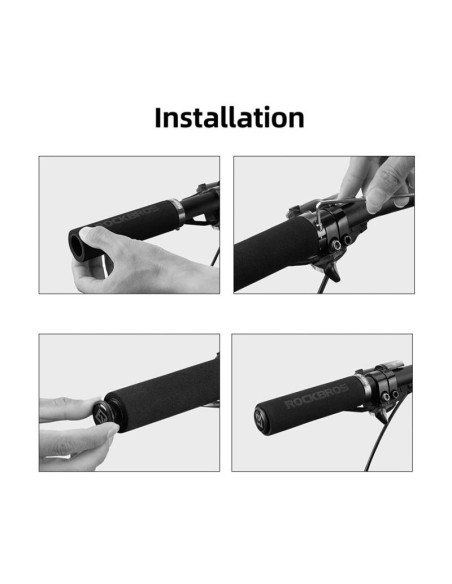 Rockbros piankowe chwyty kierownicy zielone