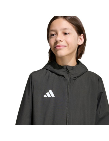 Kurtka dla dzieci adidas entrada 26 all weather czarna jz9104