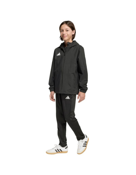Kurtka dla dzieci adidas entrada 26 all weather czarna jz9104
