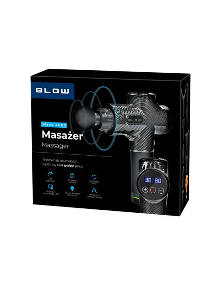 Blow pistolet do masażu masażer wave 4000 black