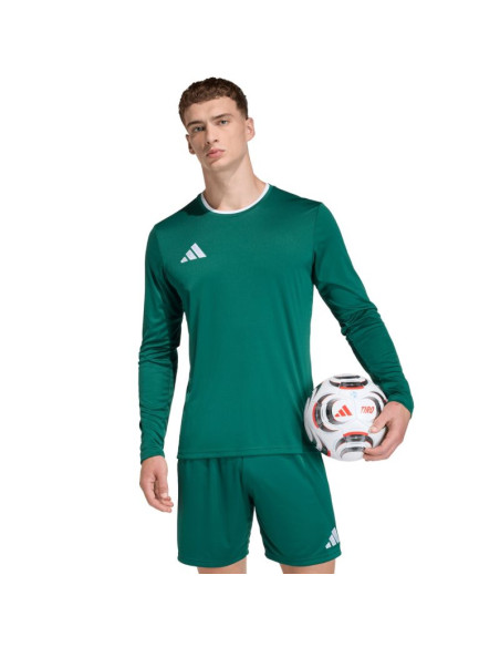 Koszulka męska adidas entrada 26 long sleeve jersey zielona kf5846