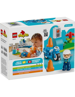 Lego duplo town 10471 niebieski motocykl policyjny 2