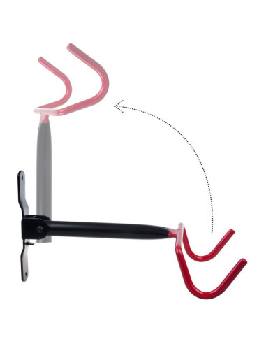 Maclean rowerowy uchwyt ścienny poziomy, stal, max. obciążenie 30kg mc-430