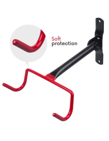 Maclean rowerowy uchwyt ścienny poziomy, stal, max. obciążenie 30kg mc-430