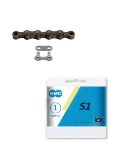 Kmc łańcuch s1 112 ogniw brązowy box