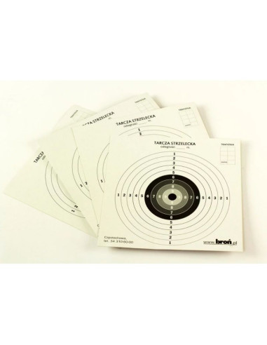 Tarcze papierowe 17x17 cm 100 szt.