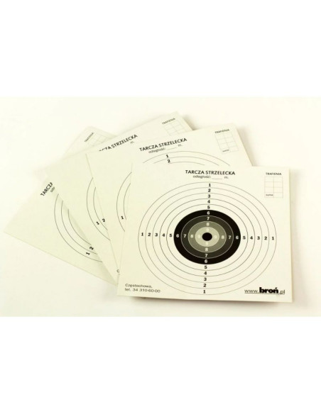 Tarcze papierowe 17x17 cm 100 szt.