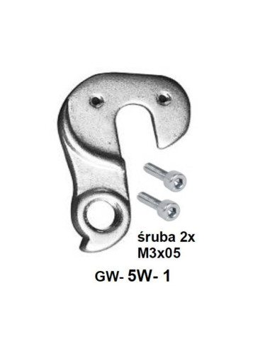 Hak przerzutki do ramy gw-5w-1