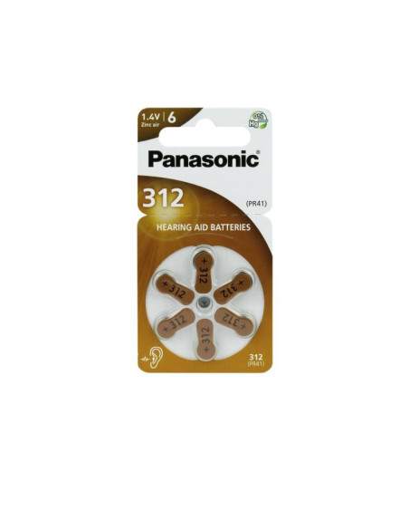 Bateria 312 panasonic 6 szt. cena za blis.