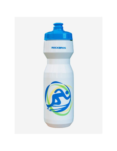 Rockbros bidon rowerowy dcbt69b biało-niebieski