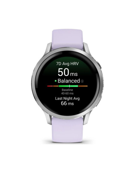 Smartwatch garmin venu 4 41mm gray silver periwinkle