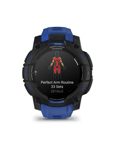 Smartwatch garmin instinct 3 amoled 45mm black/bolt blue
