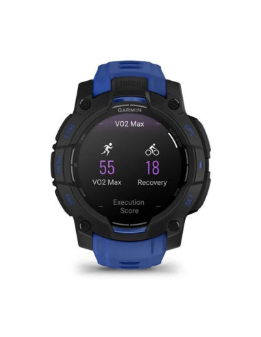 Smartwatch garmin instinct 3 amoled 45mm black/bolt blue