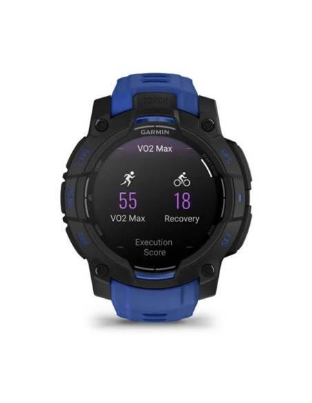 Smartwatch garmin instinct 3 amoled 45mm black/bolt blue