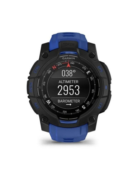 Smartwatch garmin instinct 3 amoled 45mm black/bolt blue