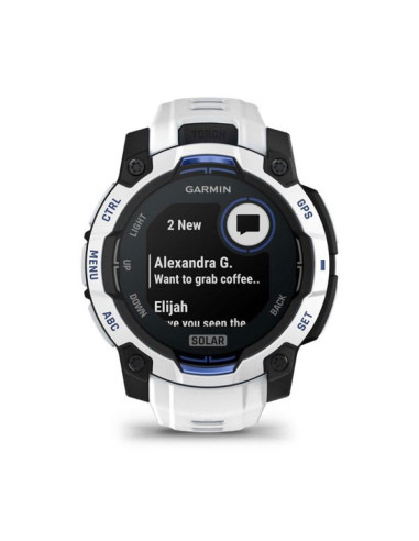Smartwatch garmin instinct 3 45mm solar whitestone