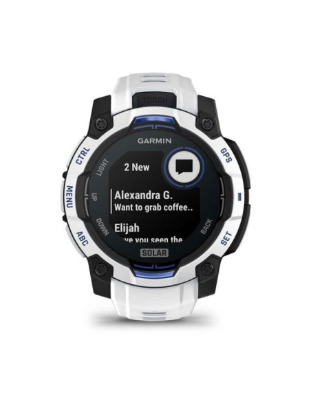 Smartwatch garmin instinct 3 45mm solar whitestone