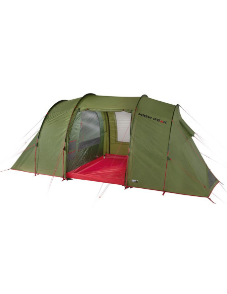 Namiot high peak goose 4 lw zielono-czerwony 10333