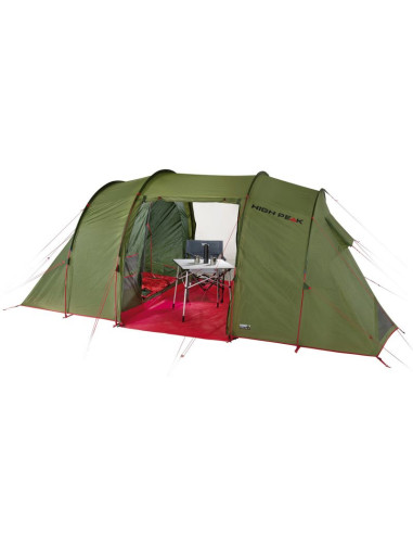 Namiot high peak goose 4 lw zielono-czerwony 10333