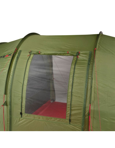 Namiot high peak goose 4 lw zielono-czerwony 10333