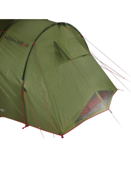 Namiot high peak goose 4 lw zielono-czerwony 10333