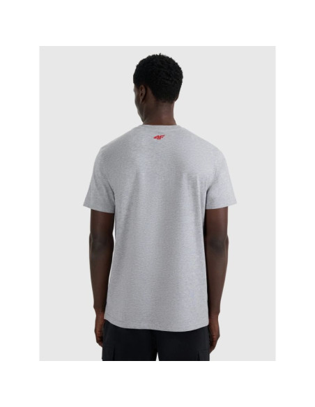 T-shirt regular z nadrukiem męski 4f 4fraw25ttshm3364-27m