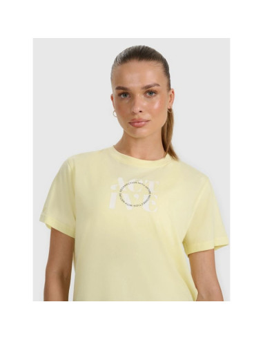 T-shirt z nadrukiem damsk 4f 4fraw25ttshf3229-73s