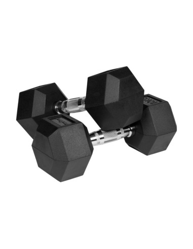 Hantle żeliwne gumowane hex 2x10 kg rebel active