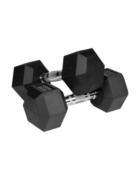 Hantle żeliwne gumowane hex 2x10 kg rebel active