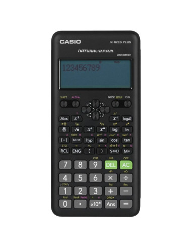 Casio fx-82esplus-2 kalkulator naukowy, 252 funkcje, 77x162mm, czarny box