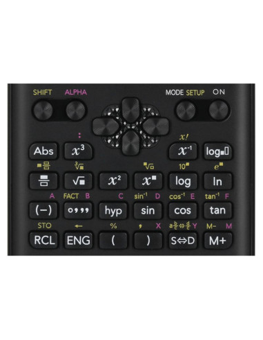 Casio fx-82esplus-2 kalkulator naukowy, 252 funkcje, 77x162mm, czarny box