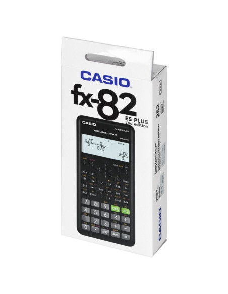 Casio fx-82esplus-2 kalkulator naukowy, 252 funkcje, 77x162mm, czarny box