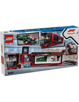 Lego city 60445 f1 ciężarówka z bolidami rb20 i amr24 f1 2