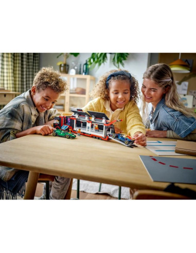 Lego city 60445 f1 ciężarówka z bolidami rb20 i amr24 f1