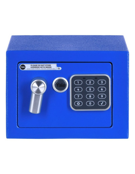 Yale mini electronic safe blue sejf podstawowy ysv mini niebieski