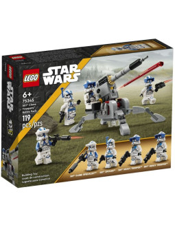 Lego star wars 75345 zestaw bitewny - żołnierze-klony z 501. legionu