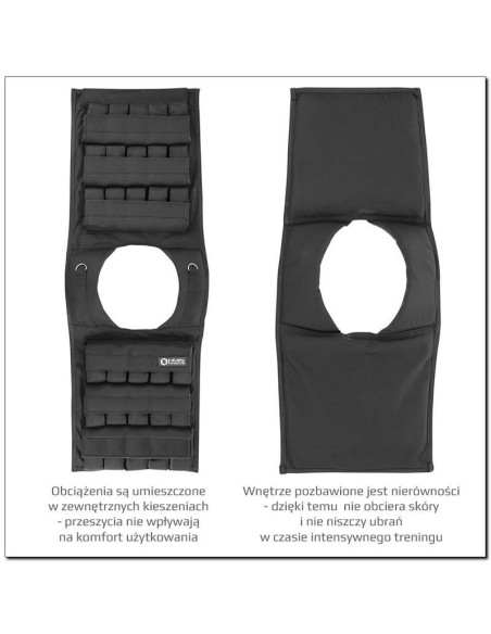 Kamizelka treningowa z obciążeniem 30kg cordura hms kto30