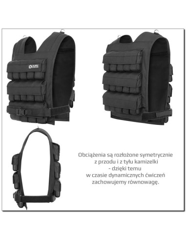 Kamizelka treningowa z obciążeniem 30kg cordura hms kto30