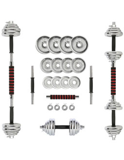 Sztangielki w walizce hms stc21 2 x 10 kg chrom