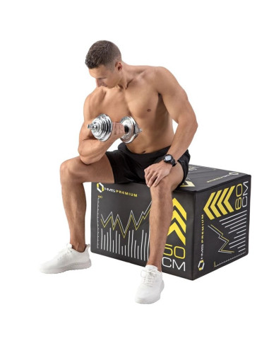 Sztangielki w walizce hms stc21 2 x 10 kg chrom