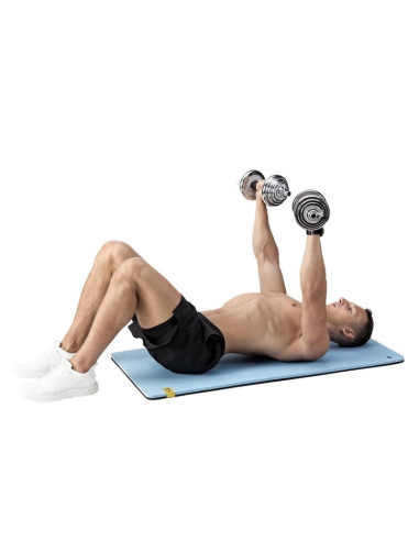 Sztangielki w walizce hms stc21 2 x 10 kg chrom