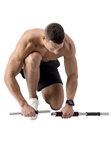 Sztangielki w walizce hms stc21 2 x 10 kg chrom