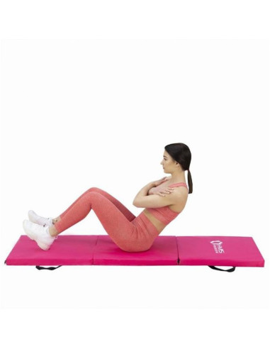 Materac gimnastyczny składany różowy 1800x600x500mm hms mgs02