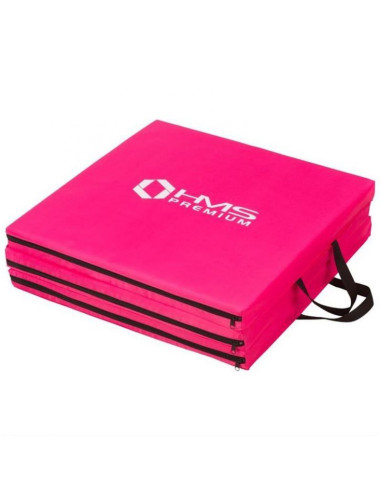 Materac gimnastyczny składany różowy 1800x600x500mm hms mgs02