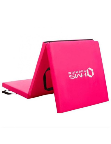 Materac gimnastyczny składany różowy 1800x600x500mm hms mgs02